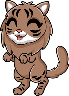 可爱卡通小老虎形象