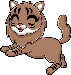 可爱小老虎欢快奔跑