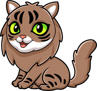 可爱卡通小老虎形象