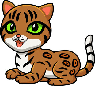 可爱小老虎卡通形象