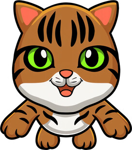 可爱卡通小老虎形象