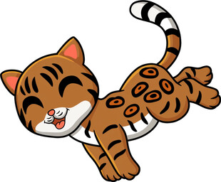 可爱小老虎卡通形象