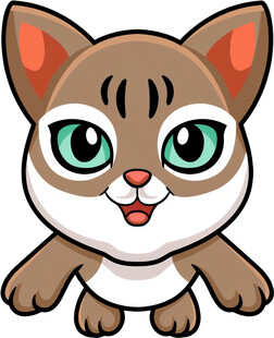 可爱卡通小猫形象