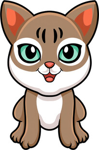 可爱卡通小猫形象