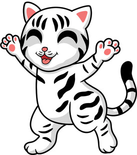 可爱小老虎欢快起舞