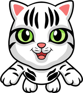 可爱卡通小猫形象