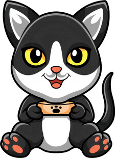 可爱猫咪玩手机