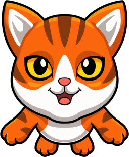 可爱卡通橘猫形象