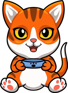 可爱猫咪玩游戏