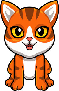 可爱卡通小猫形象