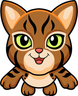 可爱卡通小猫咪