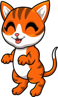 可爱卡通小猫形象