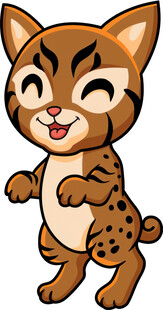 可爱小豹卡通形象