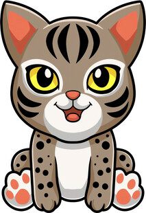 可爱卡通小猫形象