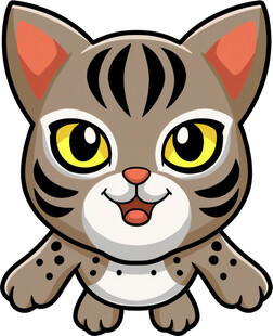 可爱卡通小猫咪形象