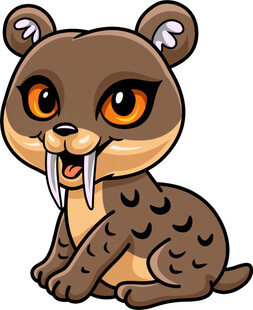 可爱卡通袋熊形象展示