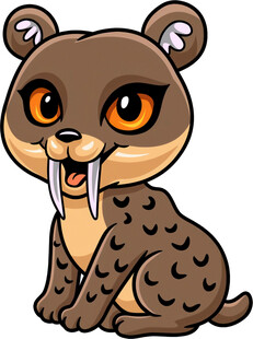 可爱卡通袋熊形象展示