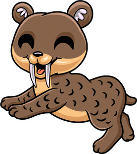 跳跃的可爱小熊