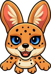 可爱斑点小豹卡通形象