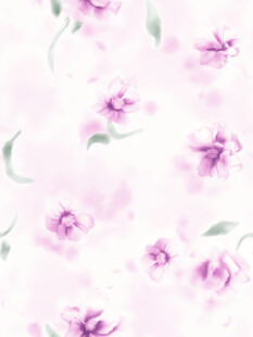 淡粉花卉水彩背景图案