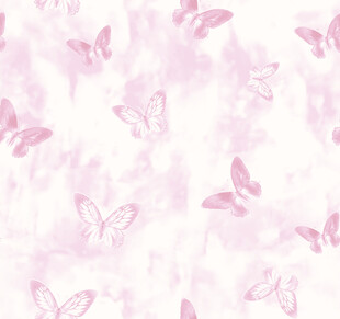 粉色蝴蝶梦幻花纹背景