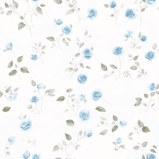 蓝白花卉图案背景