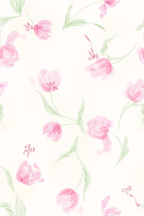 粉色花卉水彩图案背景