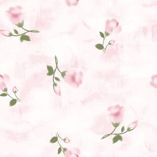 粉色花卉水彩纹理背景图