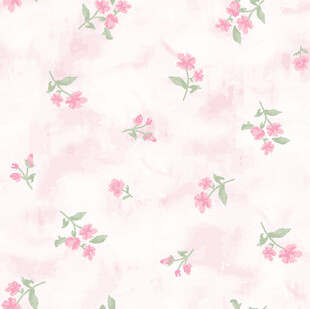 粉色花卉水彩纹理背景