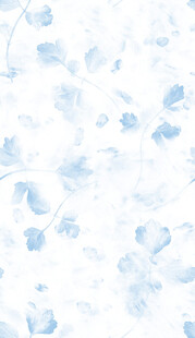 浅蓝色水彩花卉背景图