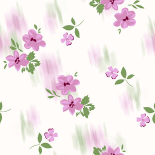 粉色花卉图案背景纹理