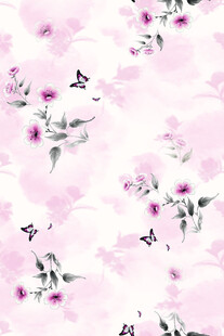 粉色花卉水彩图案背景