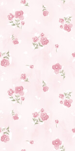 粉色玫瑰碎花布料图案