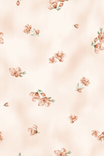 淡粉色花卉图案布料纹理
