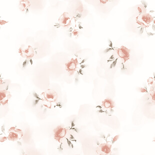 粉色花卉水彩图案背景