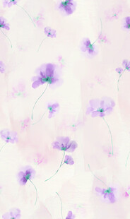 淡紫色花卉水彩背景图