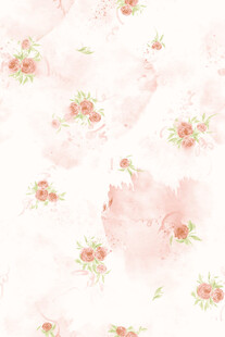粉色花卉水彩纹理背景