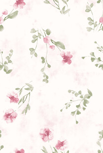 粉色花卉水彩图案背景