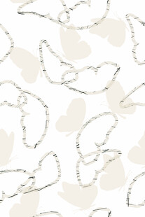 简约线条飞鸟图案背景