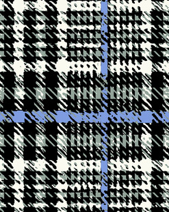 黑白蓝格纹面料图案