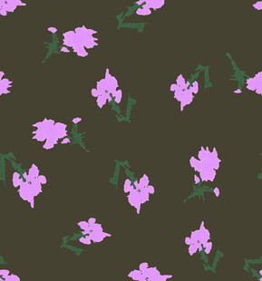 紫色花卉图案背景纹理