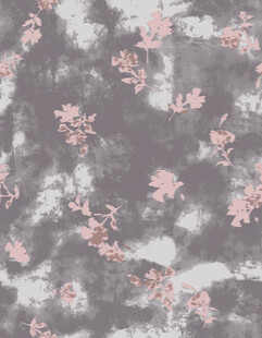 灰底粉色花卉纹理图案