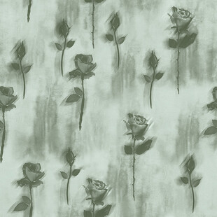 水墨风玫瑰图案背景