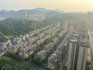 城市住宅区鸟瞰景观