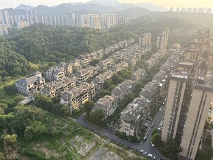 城市住宅区鸟瞰景观