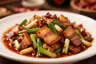 美味青椒炒五花肉