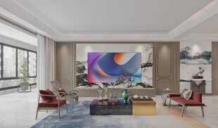 现代简约风客厅室内设计