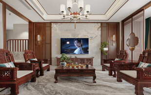 中式典雅客厅家居场景
