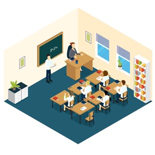 教室中的教学场景