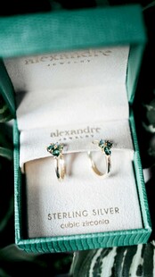 精致蒂芙尼耳环展示